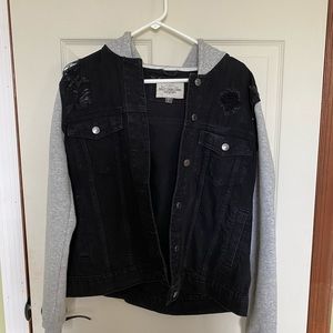 black & grey jacket